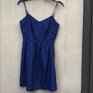 J. Crew Navy Adjustable Straps Dress